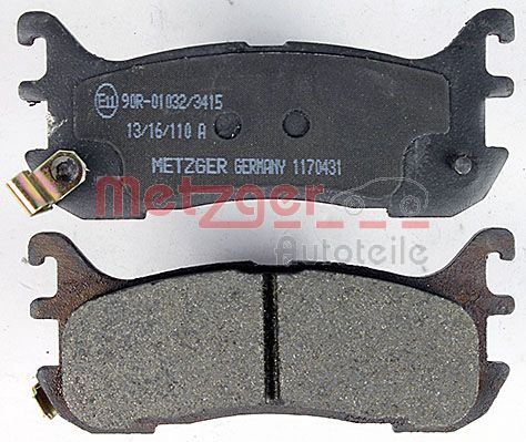 METZGER 1170431 Bremsbelagsatz, Scheibenbremse